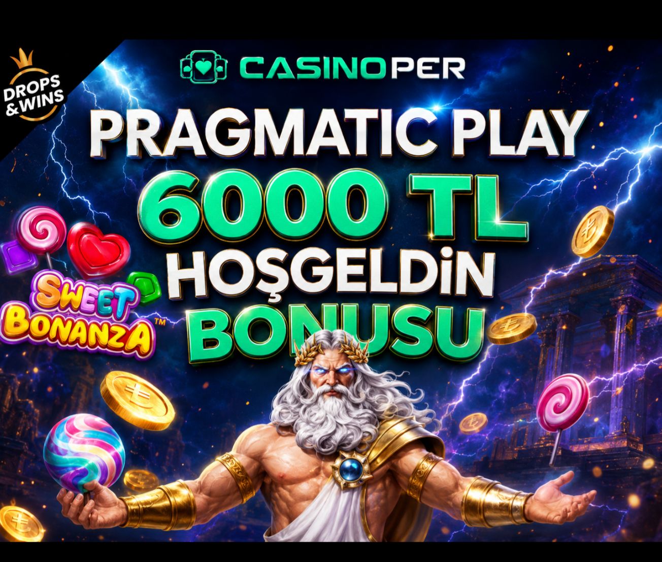 Casinoper Pragmatic Play Bonusu - 6.000 TL